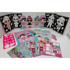 L.O.L. Surprise! Activity Packs Lot of 4 with All Four Collectable Characters
